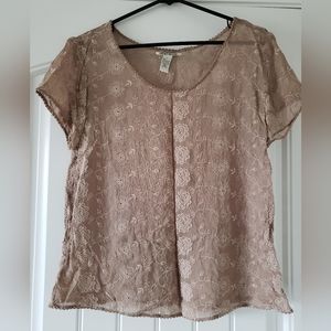 Lucky Brand | Lace Floral Top